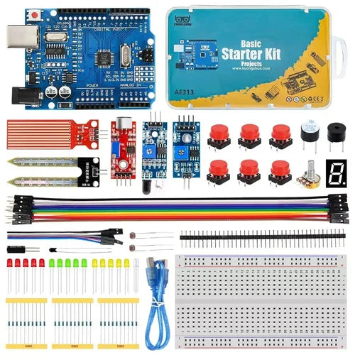 Arduino Basic Starter Kit R3 with Sensors & Components