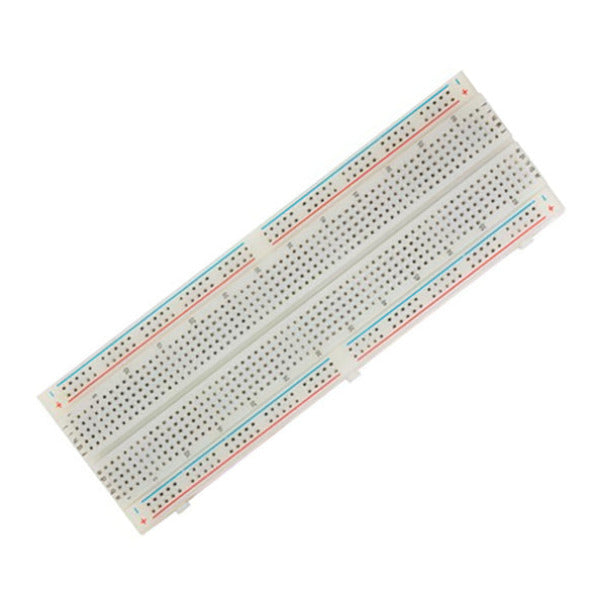 Solderless Breadboard 830 Tie-Points with Power Rails (Full Size)