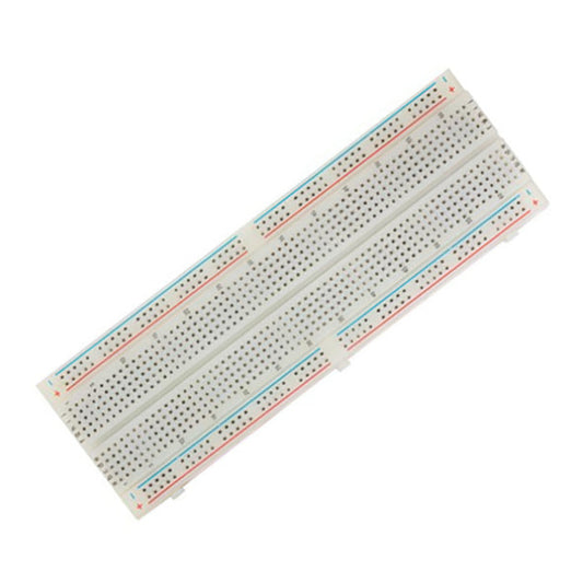 Solderless Breadboard 830 Tie-Points with Power Rails (Full Size)